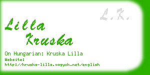 lilla kruska business card